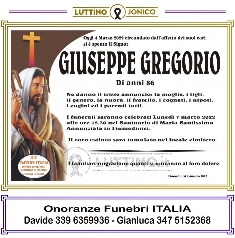 Giuseppe  Gregorio 